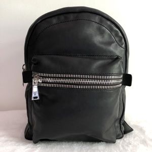 Frye Black Leather Backpack